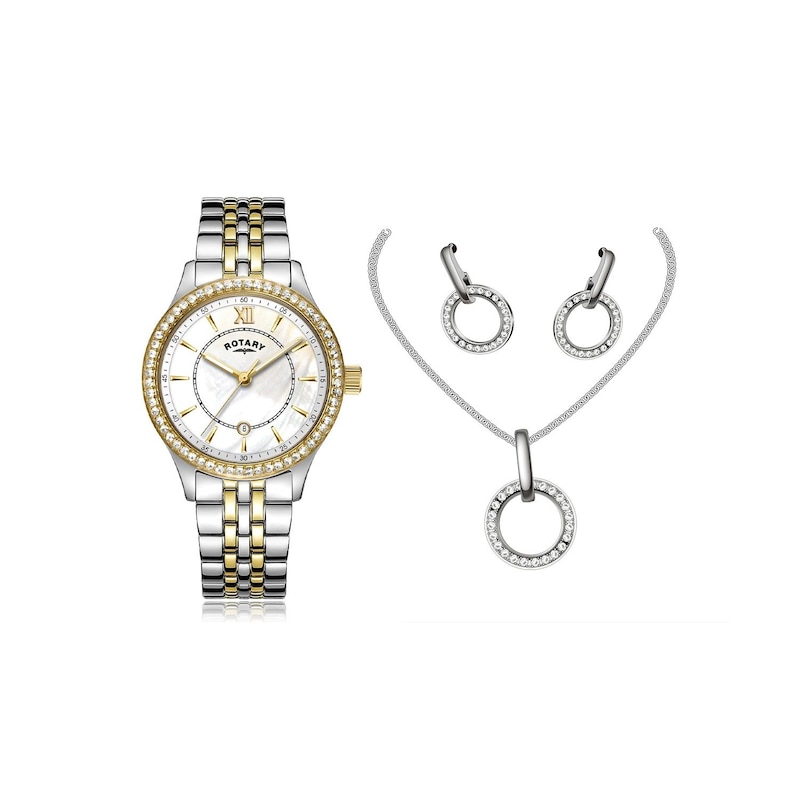 Rotary Crystal Ladies' Watch & Jewellery Gift Set