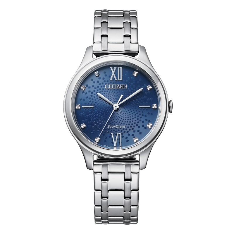 Citizen Eco-Drive Ladies' Blue Dial Stainless Steel Bracelet Watch