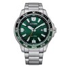 Thumbnail Image 1 of Citizen Eco-Drive Men's Green Dial Stainless Steel Bracelet Watch
