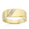 Thumbnail Image 1 of 9ct Yellow Gold & Diamond Polished Signet Ring