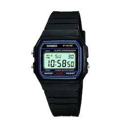 Casio F-91W-1XY Men's Black Resin Strap Digital Watch