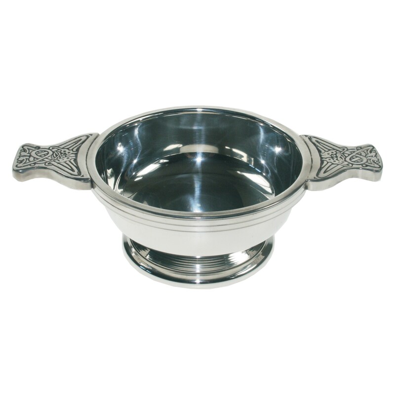 Main Image 1 of Celtic Design Standard Pewter Quaich