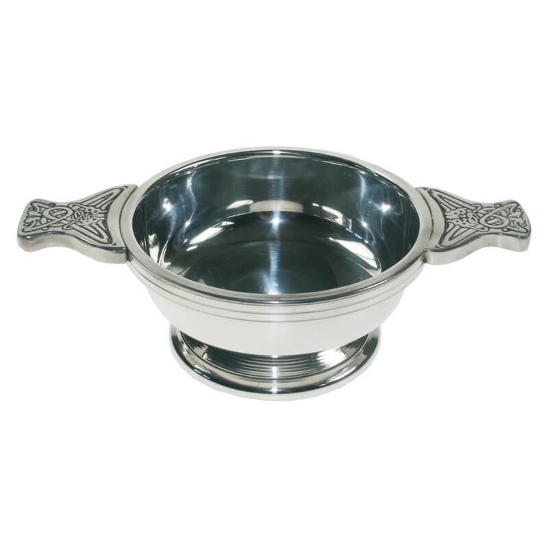 Celtic Design Standard Pewter Quaich