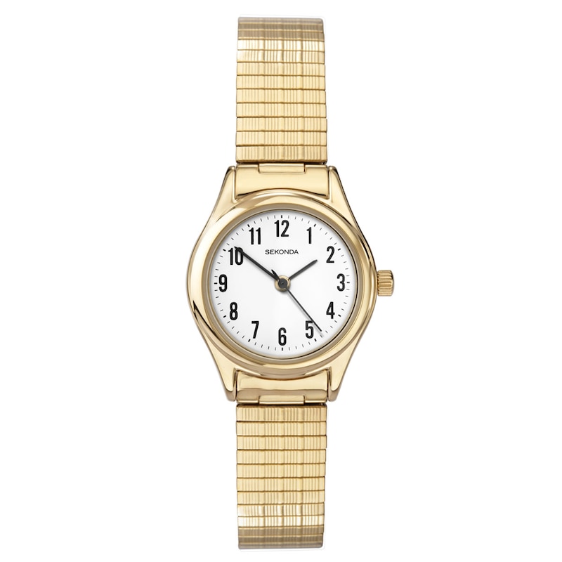 Main Image 1 of Sekonda Evans Ladies' Gold-Plated Expander Strap Watch