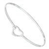 Thumbnail Image 0 of Sterling Silver Open Heart Bangle