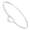 Thumbnail Image 1 of Sterling Silver Open Heart Bangle