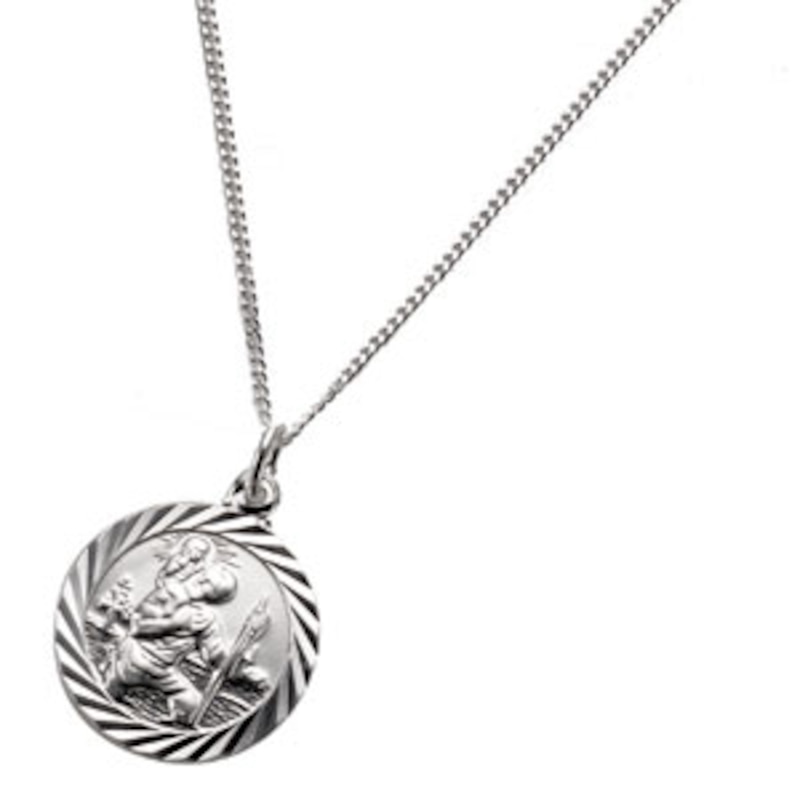 Silver St Christopher Pendant