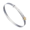 Thumbnail Image 0 of Children's Silver & 9ct Yellow Gold Little Princess Bangle