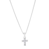 Thumbnail Image 1 of Children's Sterling Silver & Cubic Zirconia 14" Cross Pendant
