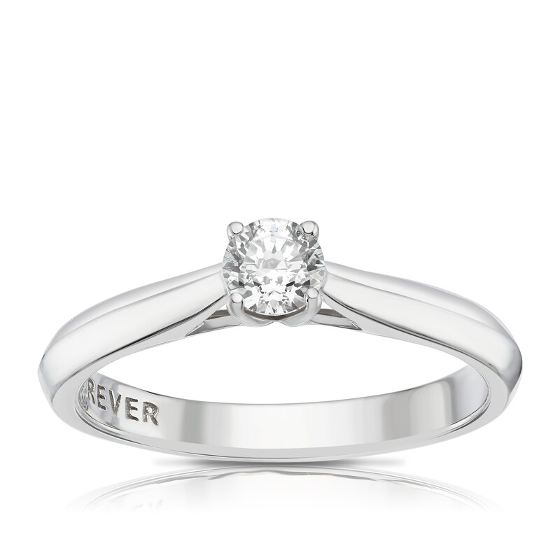 Main Image 1 of The Forever Diamond Platinum 0.25ct Diamond Solitaire Ring