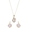 Thumbnail Image 1 of 9ct Yellow Gold Freshwater Pearl Earring And Pendant Set