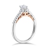 Thumbnail Image 2 of Adrianna Papell 14ct White & Rose Gold 0.50ct Diamond Ring