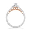 Thumbnail Image 3 of Adrianna Papell 14ct White & Rose Gold 0.50ct Diamond Ring