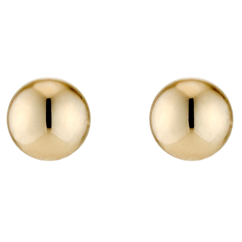Main Image 1 of 9ct Yellow Gold 4mm Ball Stud Earrings