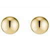 Thumbnail Image 1 of 9ct Yellow Gold 5mm Ball Stud Earrings
