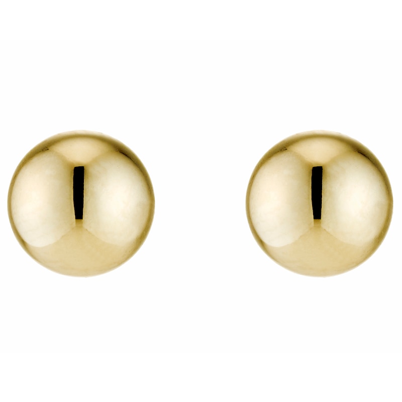 Main Image 1 of 9ct Yellow Gold 5mm Ball Stud Earrings