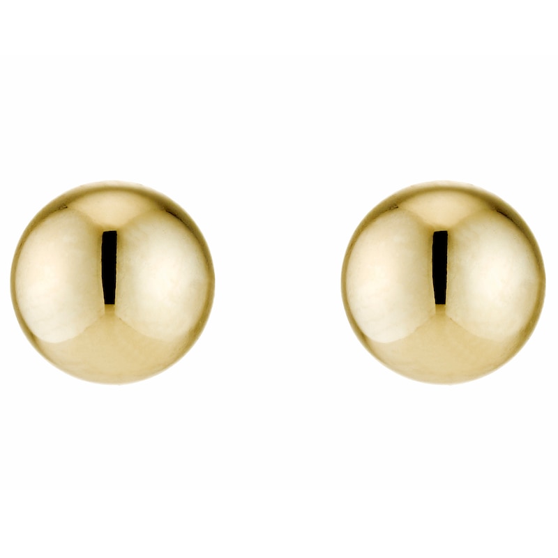 9ct Yellow Gold 5mm Ball Stud Earrings