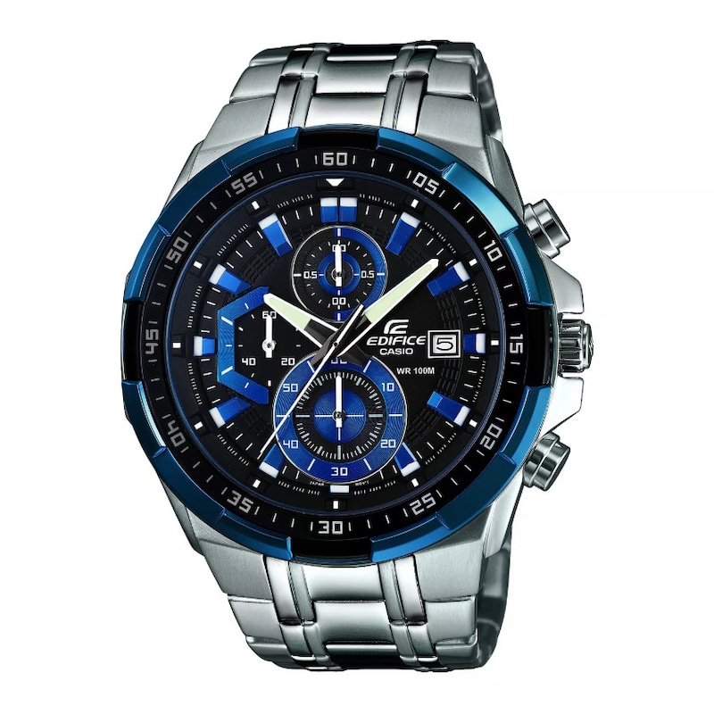 Casio Edifice EFR-539D-1A2VUE Men's Blue Dial Stainless Steel Bracelet Watch