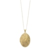Thumbnail Image 0 of 9ct Yellow Gold Domed Oval Swirl Locket