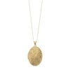 Thumbnail Image 1 of 9ct Yellow Gold Domed Oval Swirl Locket