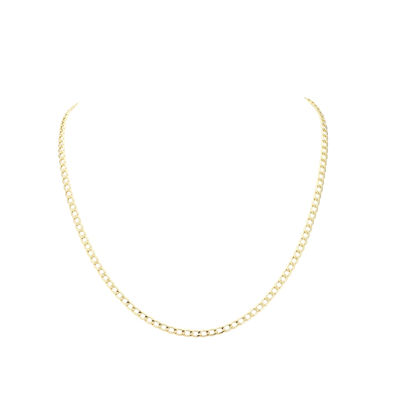 9ct Yellow Gold 22 Inch Curb Chain