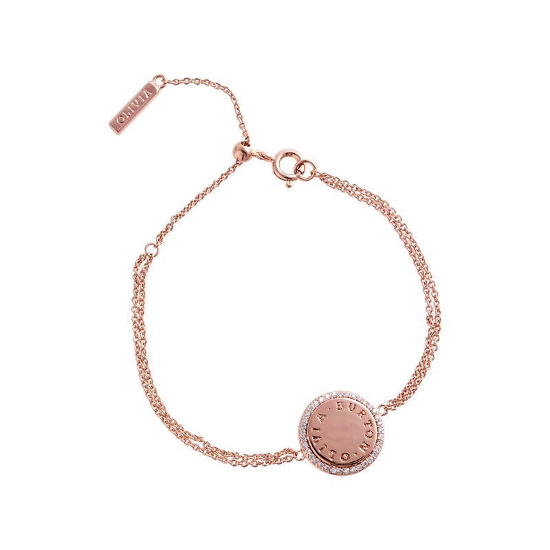Olivia Burton Bejewelled Classics Rose Gold Tone Bracelet