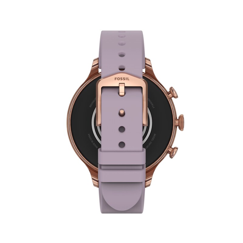 Main Image 2 of Fossil Gen 6 Purple Silicone Strap Smartwatch