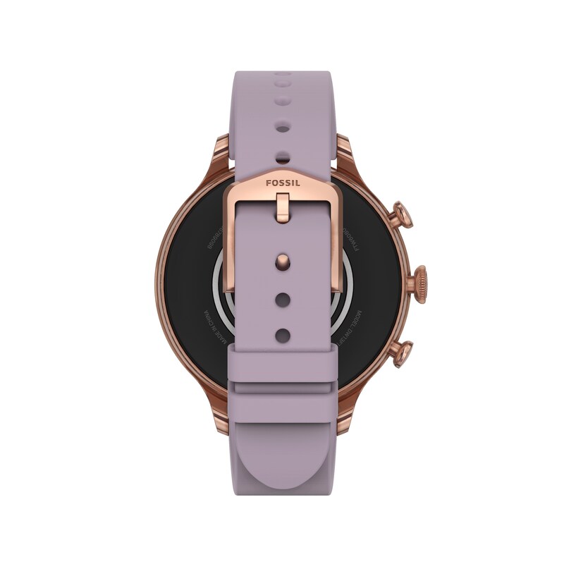 Fossil Gen 6 Purple Silicone Strap Smartwatch