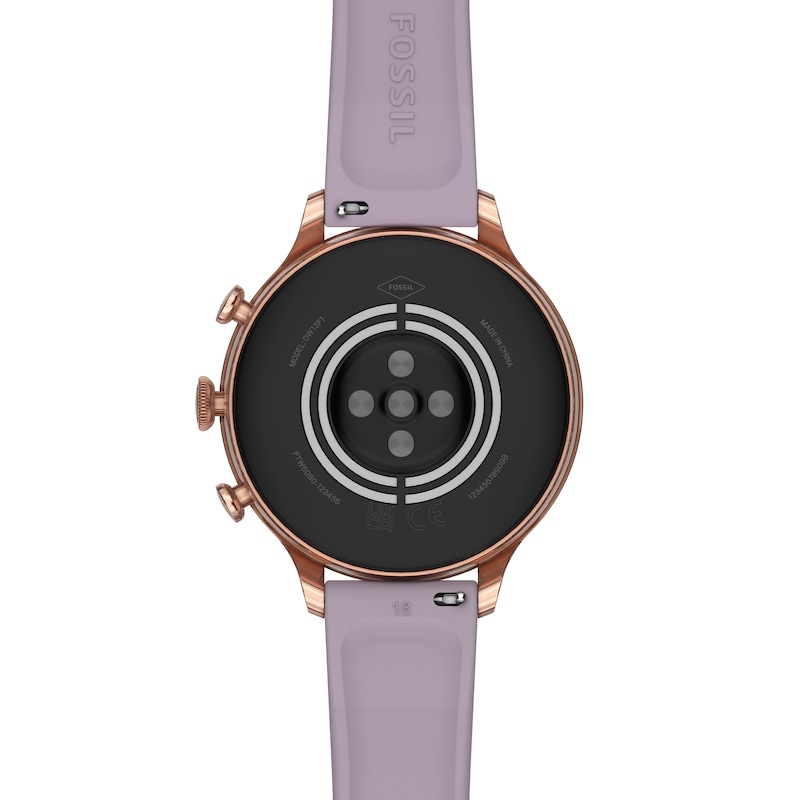 Fossil Gen 6 Purple Silicone Strap Smartwatch