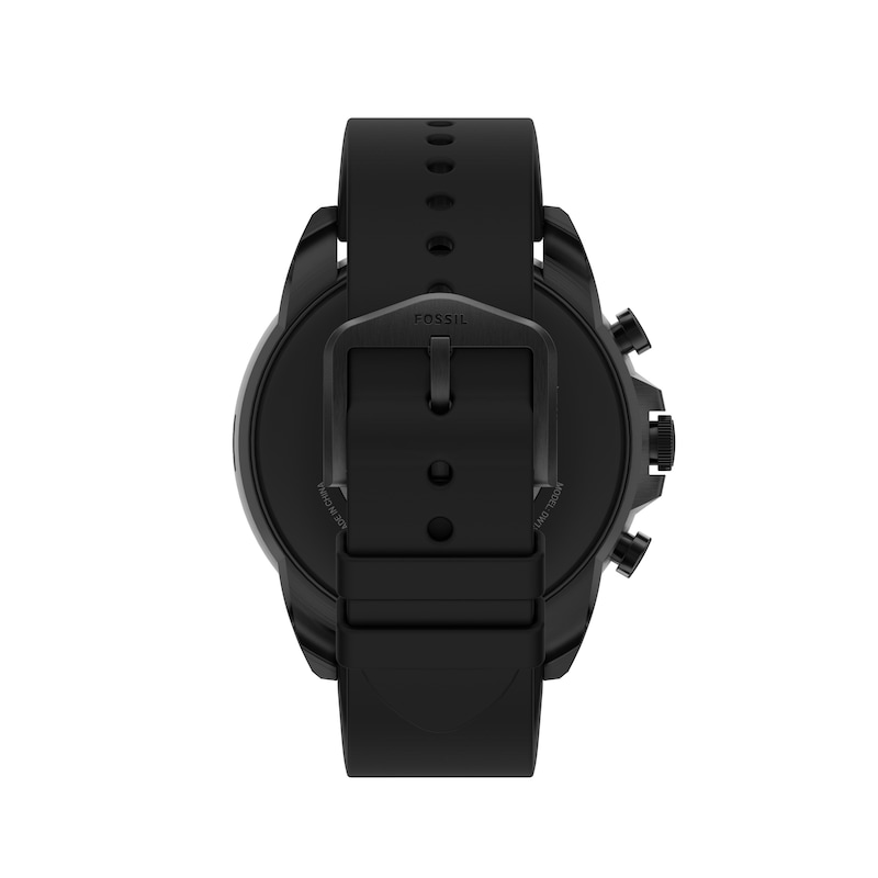 Fossil Gen 6 Black Silicone Strap Smartwatch