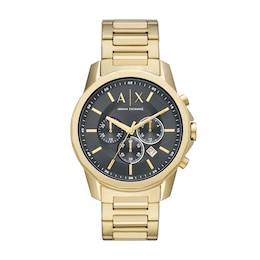 Armani Exchange Men’s Gold-Tone Bracelet Watch