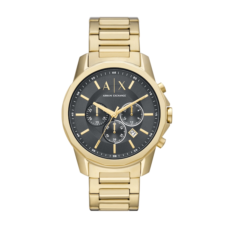 Armani Exchange Men’s Gold-Tone Bracelet Watch