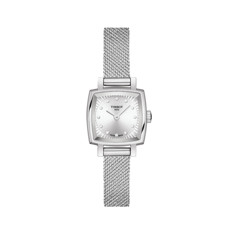 Tissot Lovely Diamond Stainless Steel Mesh Bracelet Watch