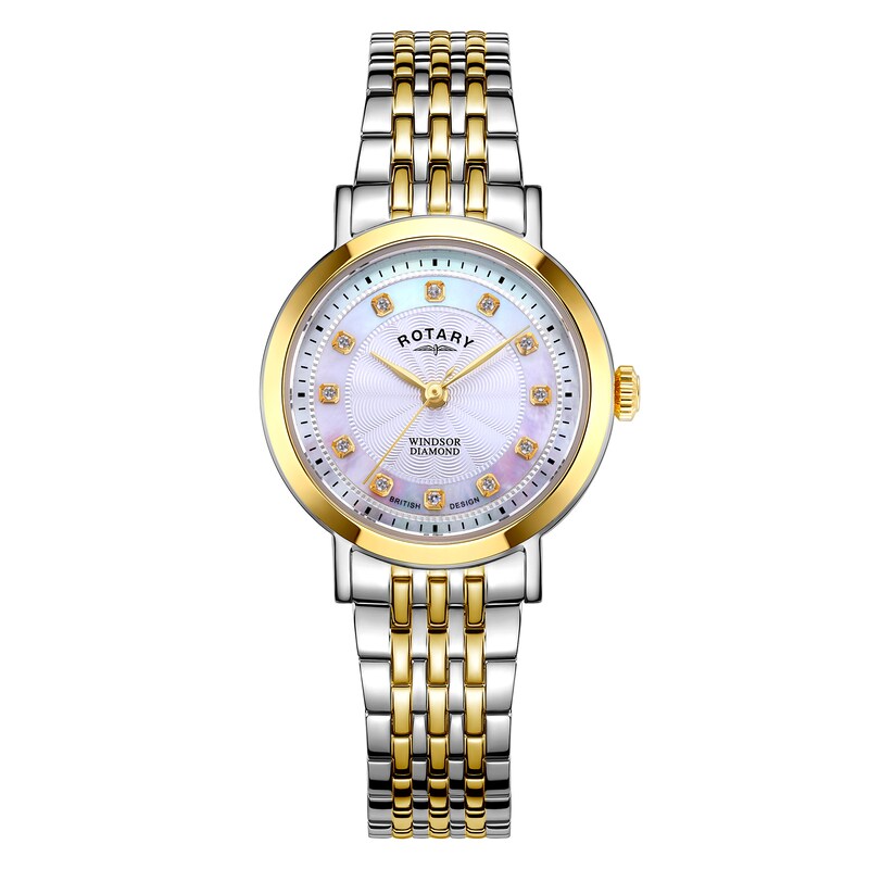 Main Image 1 of Rotary Windsor Diamond Ladies' Two Tone Bracelet Watch