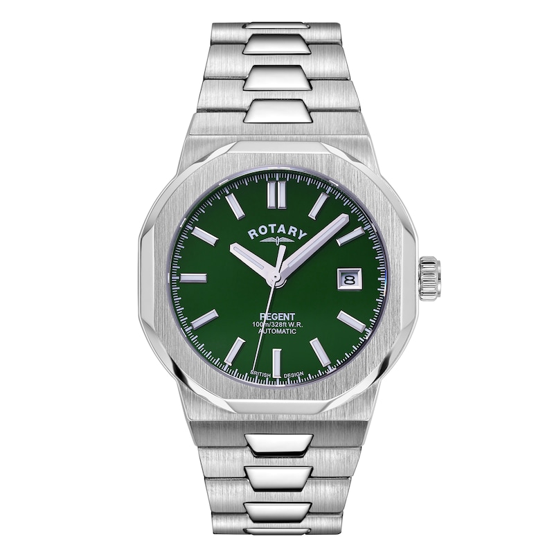 Main Image 1 of Rotary Regent Men's Green Dial Stainless Steel Bracelet Watch