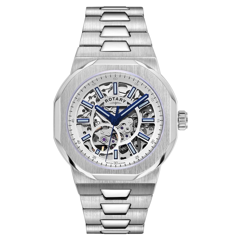 Main Image 1 of Rotary Regent Skeleton Men's Stainless Steel Bracelet Watch