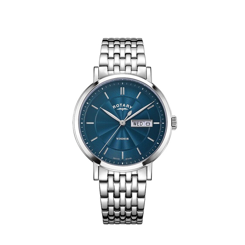 Rotary Windsor Men's Stainless Steel Bracelet Watch