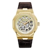 Thumbnail Image 1 of Rotary Regent Skeleton Men's Brown Leather Strap Watch