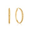 Thumbnail Image 0 of Ania Haie 14ct Gold Plated Curb Chain Hoop Earrings