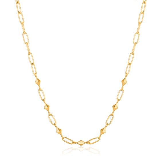 Ania Haie 14ct Gold Plated Heavy Spike Necklace