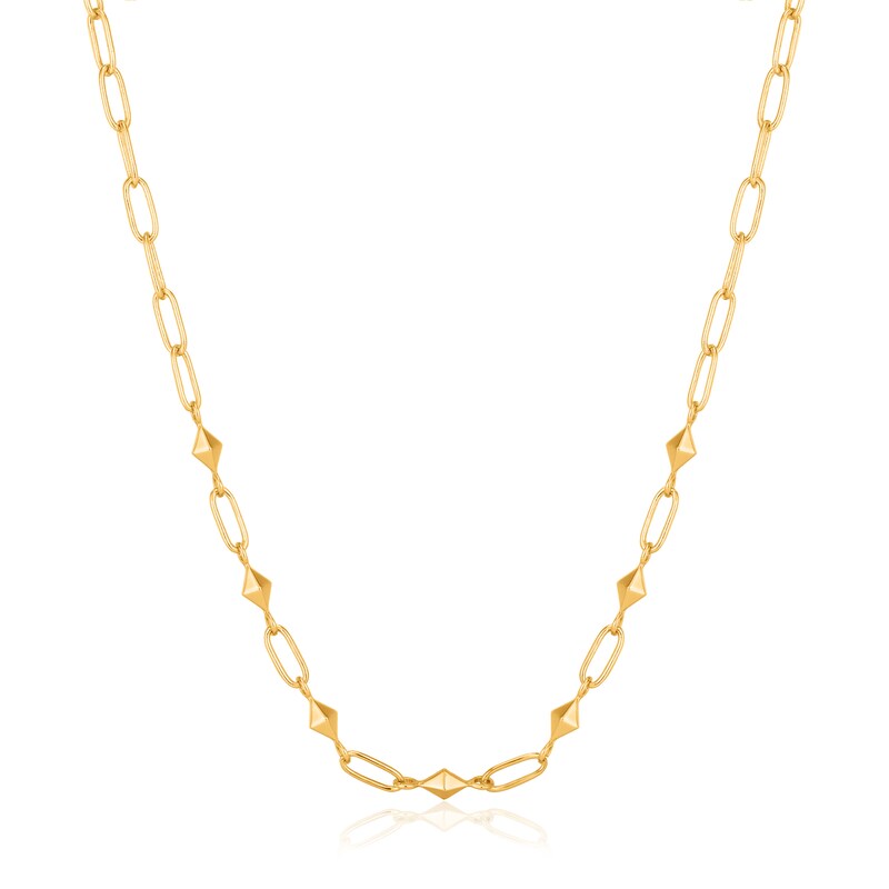 Main Image 1 of Ania Haie 14ct Gold Plated Heavy Spike Necklace