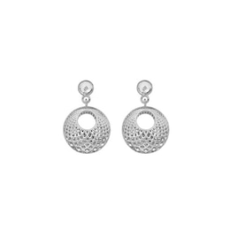 Hot Diamonds Quest Filigree Sterling Silver Circle Drop Earrings