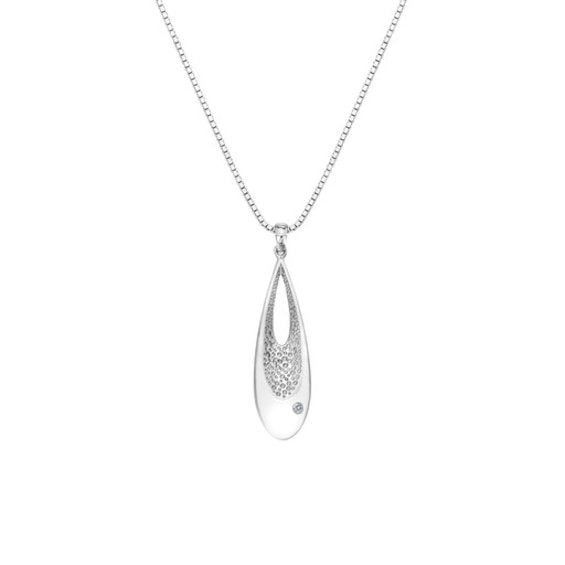 Hot Diamonds Quest Sterling Silver Teardrop Pendant