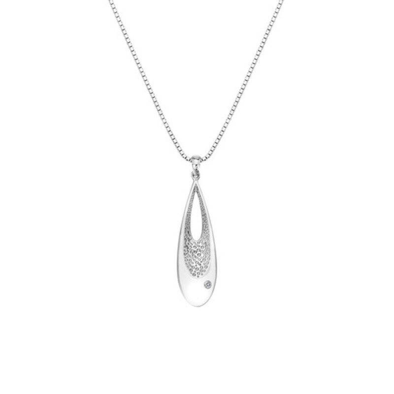 Main Image 1 of Hot Diamonds Quest Sterling Silver Teardrop Pendant