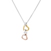 Thumbnail Image 1 of Hot Diamonds Trio Triple Tri Tone Heart Sterling Silver Pendant