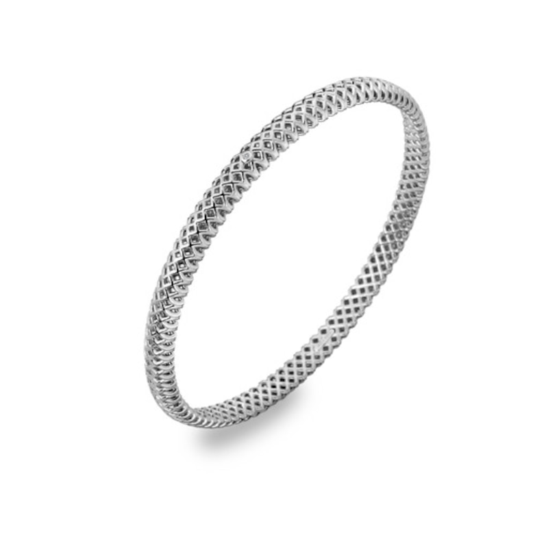 Hot Diamonds Quest Filigree Sterling Silver Slim Bangle