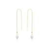 Thumbnail Image 0 of Ania Haie 14ct Gold Plated Pearl Threader Earrings