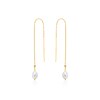Thumbnail Image 1 of Ania Haie 14ct Gold Plated Pearl Threader Earrings
