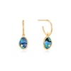 Thumbnail Image 1 of Ania Haie 14ct Gold Plated Tidal Abalone  Mini Hoop Earrings