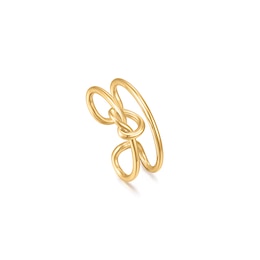 Ania Haie 14ct Gold Plated Knot Ear Cuff